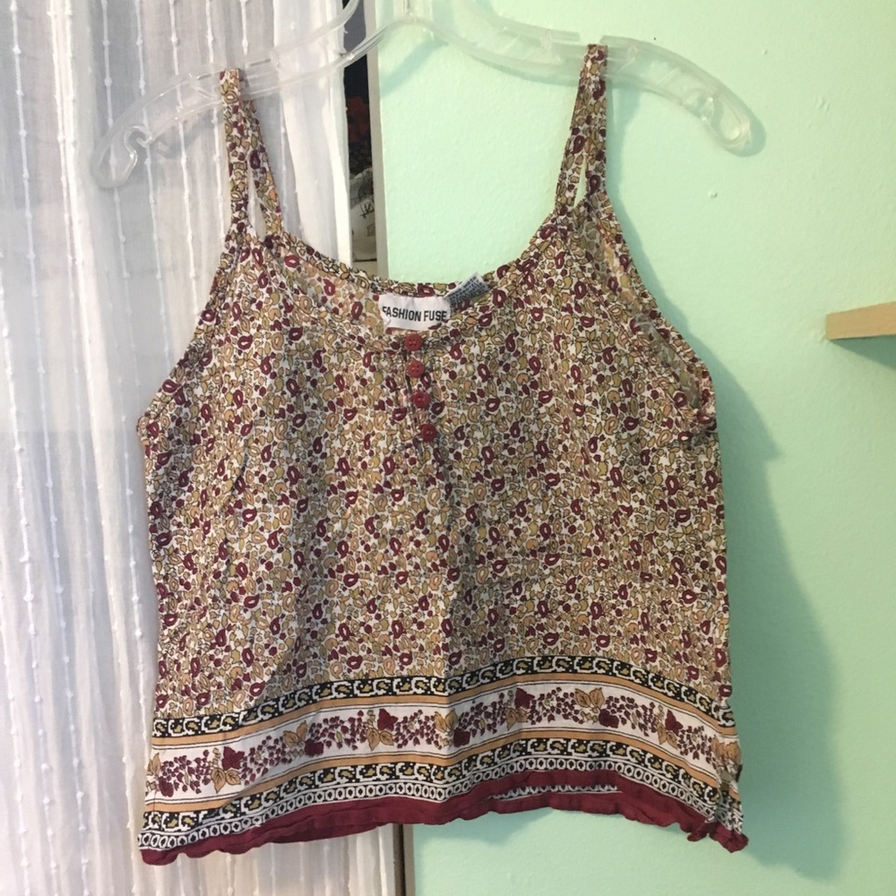 Floral tank top
